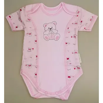 Kojenecký body Body Macík krátké - 68 / růžová