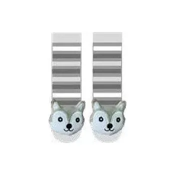 Dámské punčochy Froté ponožky s chrastítkem Mýval - 62-68 / šedá