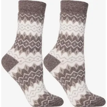 Dámské ponožky Dámské silné ponožky Barunka - 38-41 / hnědá