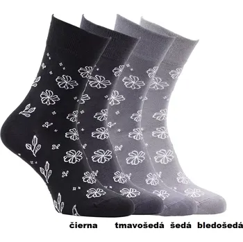 Dámské punčochy Dámské ponožky Elenka - 39-42 / tmavě šedá