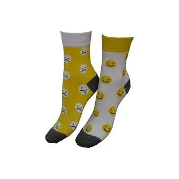 Pánské ponožky Veselé nestejné ponožky Emoji Long - 45-47