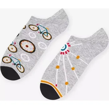 Pánské ponožky Pánské nestejné ťapky Bike - 39-42 / světle šedá