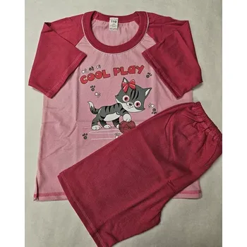 Dívčí pyžamo Dívčí pyžamo Animals krátké - 110 / růžová