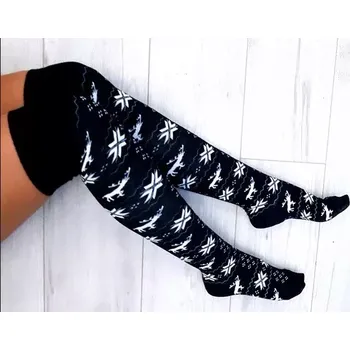 Dámské punčochy Dámské nadkolenky Winter - Uni / černá