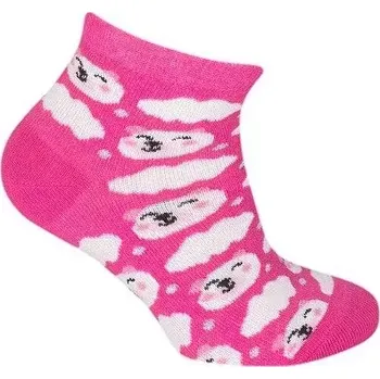 Dámské punčochy Dívčí ponožky Obláčky - 17-19 / malinová