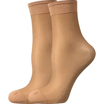 Dámské punčochy Dámské ponožky Lady II 17 DEN - 2 páry - Uni / béžová