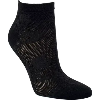 Dámské ponožky Dámské ponožky Květiny - 39-42 / černá