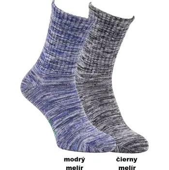 Pánské ponožky Dospělé bambusové ponožky Felix - 35-38 / modrý melír
