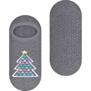 Dámské punčochy Dětské protiskluzové ťapky Stromeček - 26-28 / šedá