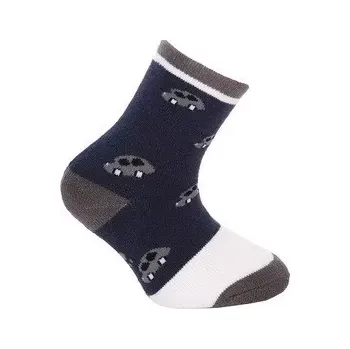 Chlapecké protiskluzové ponožky Auto - 27-30 / tmavě modrá