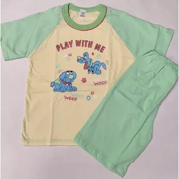 Chlapecké pyžamo Dívčí pyžamo Animals krátké - 116 / světle zelená