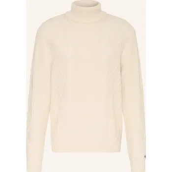 Pánské oblečení Tommy Hilfiger Pánský Svetr S Rolákem, krémová, XXL