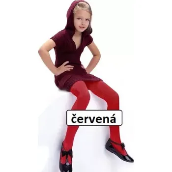 Dámské punčochy Dětské punčocháče Agatka 100 DEN - 140-146 / červená