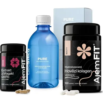 AjemFIT Balíček pro Podporu Růstu Vlasů  - EXTRAKT Z ÚSTŘIC, KOLOIDNÍ KŘEMÍK, KOLAGEN VERISOL®