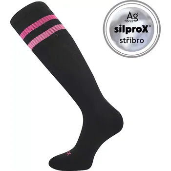 Dámské punčochy Dámské podkolenky Retrana - 39-42 / černá/růžová