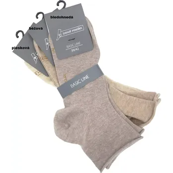 Dámské punčochy Dospělé ponožky bez patentu ZP - 35-38 / písková