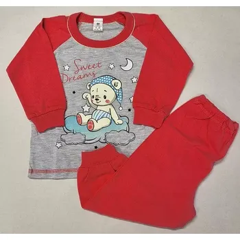 Dívčí pyžamo Dívčí pyžamo Sweet Dreams dlouhé - 86 / světle šedá