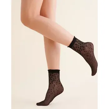 Dámské punčochy Dámské tenké ponožky Ebi 20 DEN - Uni / černá