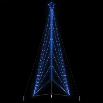 Vánoční stromek OMAXI LED vánoční stromek 861 modrých LED diod 478 cm 394309