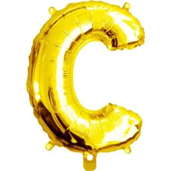 Balónek Nafukovací písmena velká - 3 "C" zlatá