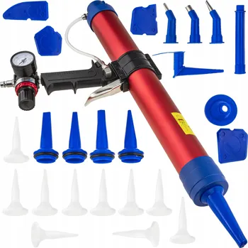 Vytlačovací pistole PNEUMATICKÁ PISTOLE NA SILIKON, VYTLAČOVACÍ, 600 ML