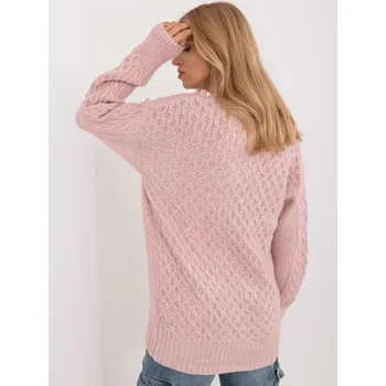 Dámský svetr Jumper AT SW 23525.21 světle růžový jedna velikost