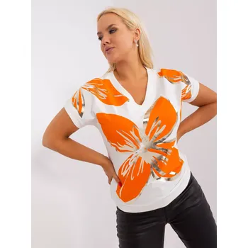 Dámská halenka Halenka RV BZ 8627.10P oranžová jedna velikost