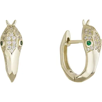 Náušnice Pozlacené kroužky ve tvaru hada 11776.3