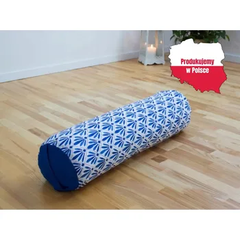 podložka na cvičení Bolster na jógu 70x20 cm s potahem SANTORINI