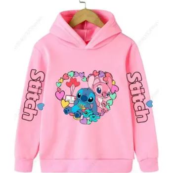 Chlapecký svetr Lilo & Stitch Dívčí mikina "STITCH" Barva: Růžová, Velikost: 150