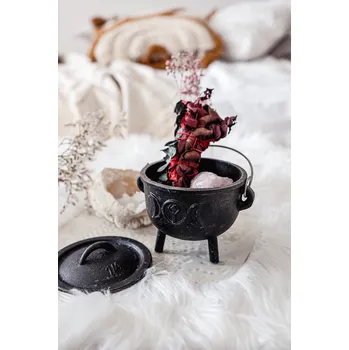 Outdoor vaření YogaDay Litinový čarodějnický kotlík Velikost: Velká