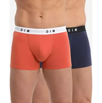 Pánské spodní prádlo Pánské boxerky 2 ks DIM BOXER ORIGINAL 2x - DIM - oranžová XXL