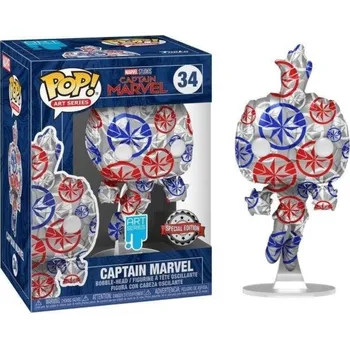 Funko POP: Marvel Patriotic Age - Captain Marvel with Pop Protector (34)