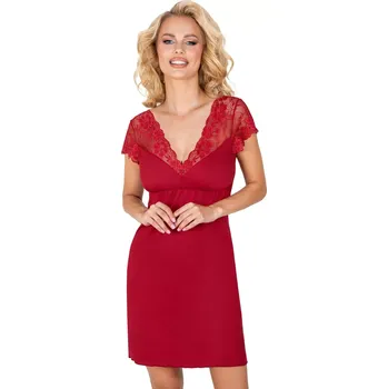 Dámská noční košilka Ismena wine - Donna bordó M