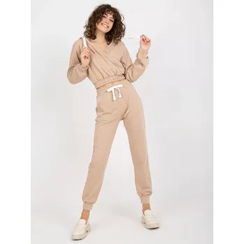 Dámská halenka Dámská souprava EM KMPL 747.06P béžová - FPrice jedna velikost