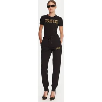 Pánské tričko Versace Jeans Couture T-Shirt 79HAHT02 CJ03T Černá Regular Fit M
