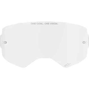 Motocyklové brýle Náhradní objektiv / plexi / čočka pro motokrosové brýle ALPINESTARS SUPERTECH 9100125-016 barva čirá (z vysoce kvalitního, nárazuvzdorného polykarbonátu, nulové optické zkreslení )