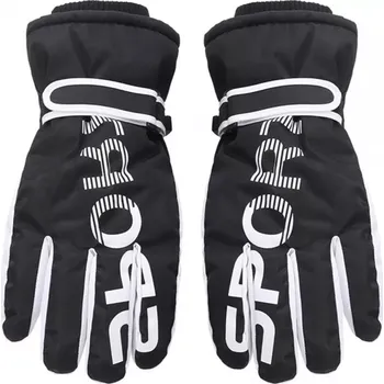 Rukavice Chlapecké lyžařské rukavice RN-014 - 22 cm / černá