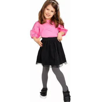 Dámské punčochy Dívčí punčochy Blanka 100 DEN - 128-134 / grafitová