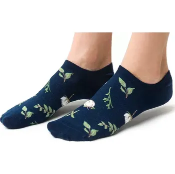 Dámské punčochy Dámské ťapky Bavlník - 35-37 / tmavě modrá