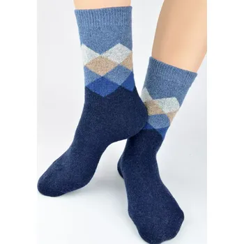 Pánské ponožky Pánské ponožky s vlnou SW021 - 39-42 / modrá