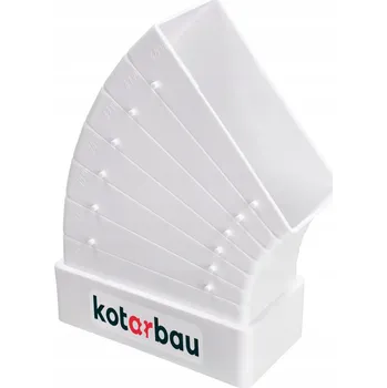Ventilační potrubí Horizontální polygonální koleno 120x60 mm - 120x60 mm