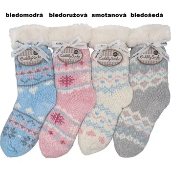 Dámské ponožky Dámské protiskluzové ponožky Soft - Uni / světle modrá