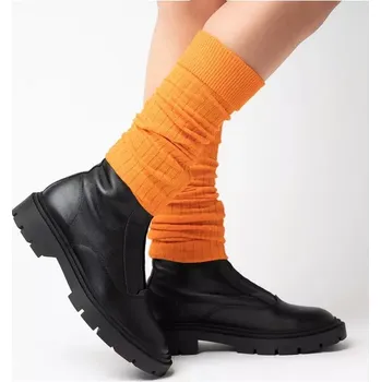 Dámské punčochy Dámské bavlněné štulpny 092 - oranžová