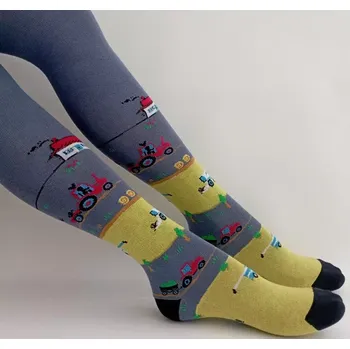 Dámské oblečení Chlapecké punčochy Kombajn - 80-86 / šedá