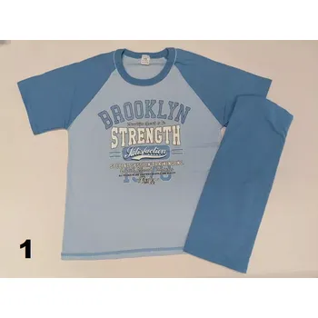 Chlapecké pyžamo Chlapecké pyžamo City krátké - 146 / modrá / 1