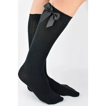 Dámské punčochy Dívčí podkolenky SB143 - 35-38 / černá