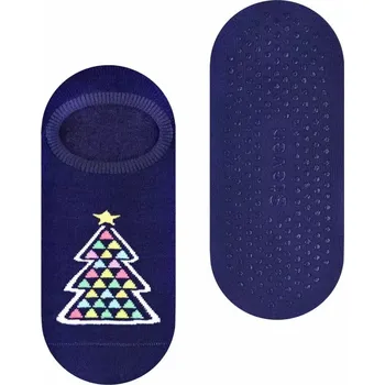 Dámské punčochy Dětské protiskluzové ťapky Stromeček - 32-34 / modrá