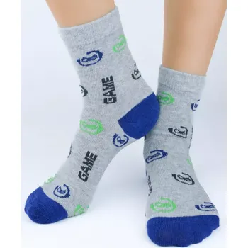 Chlapecké oblečení Chlapecké ponožky Game N - 23-26 / světle šedá