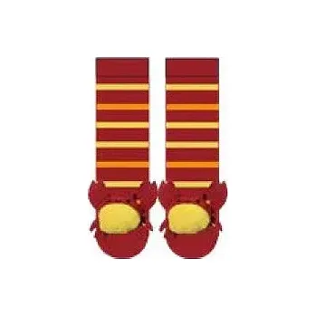 Dámské punčochy Froté ponožky s chrastítkem Krab - 62-68 / červená